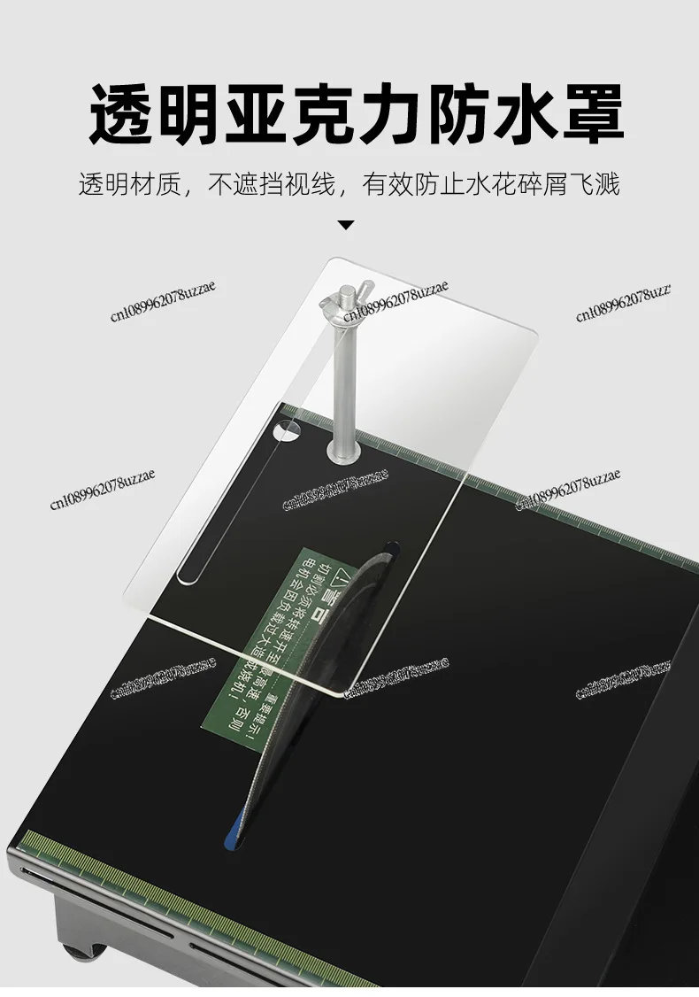 1950W High Power Table Mill Jade Engraving Machine Small Cutting Machine Table Saw Grinding and Polishing Table Saw