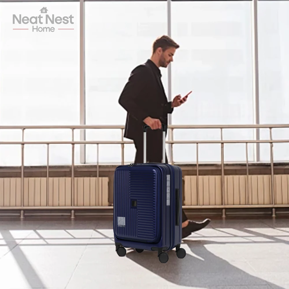

3-Piece Hard Shell Luggage Set,with front opening,TSA approved lock,hardshell suitcase,Ergonomic Handle,durable,Secure Design