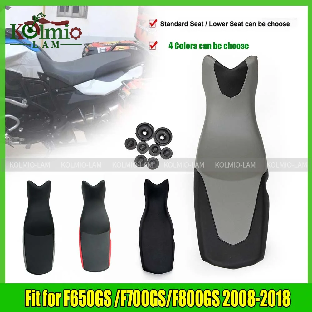 F650GS F700GS F800GS Seat Motorcycle High Lower Front Rear Seat Cushion Pillion Pad For BMW F650 F700 F800 GS 2008 - 2018 2016