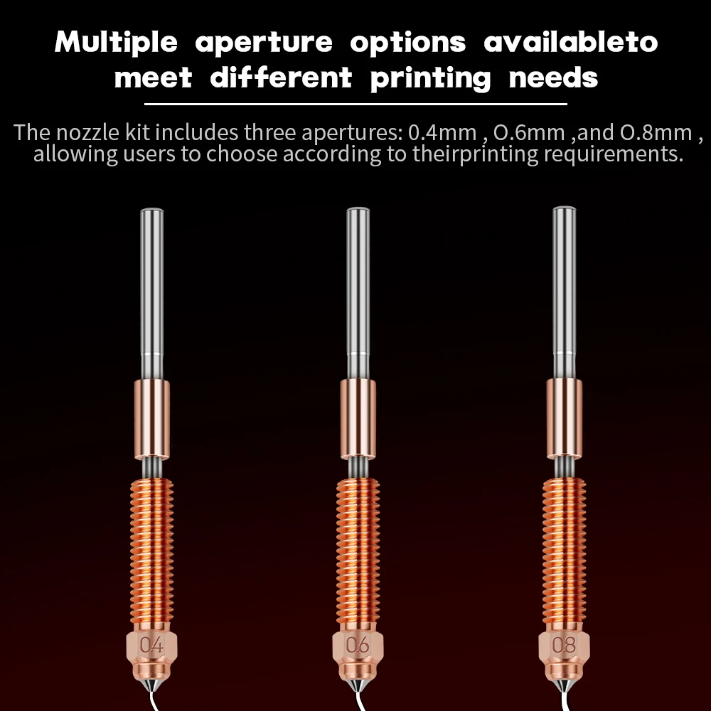K1 SE Quick-Swap K1 Max Nozzle Nozzles K1C All-in-one Nozzle For Creality K1C/K1 Max/Ender 3 V3/Ender 3 V3 Plus 3D Printer