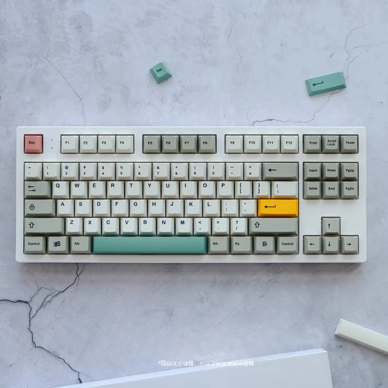 

130 keys PBT Cherry profile Dyesub print for mx keyboard full size kit for 61/64/68/80/84/87/980/108 layouts