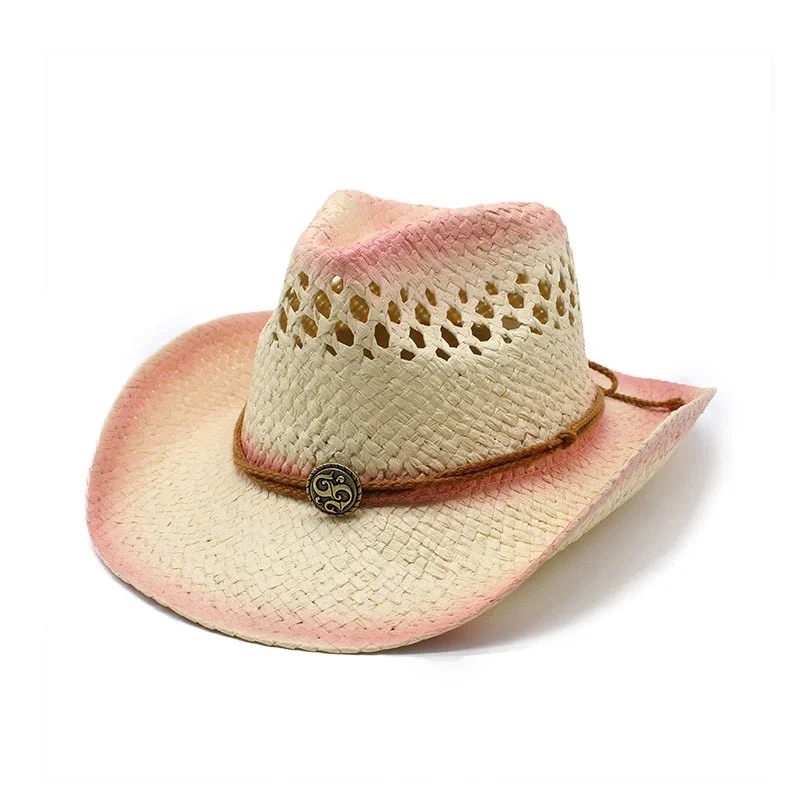 Five-Pointed Star Western Cowboy Hat, Outdoor Jazz Cap, Retro Hat, Versatile Gentleman's Sun Hat, Rider's Cap, Sun Cap