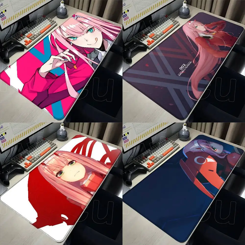 Z-Zero Two LED Gaming Mouse Pad Rubber Thicken Overlock Gaming Table Mat Office Computer Keyboard Pad PC Mousepad