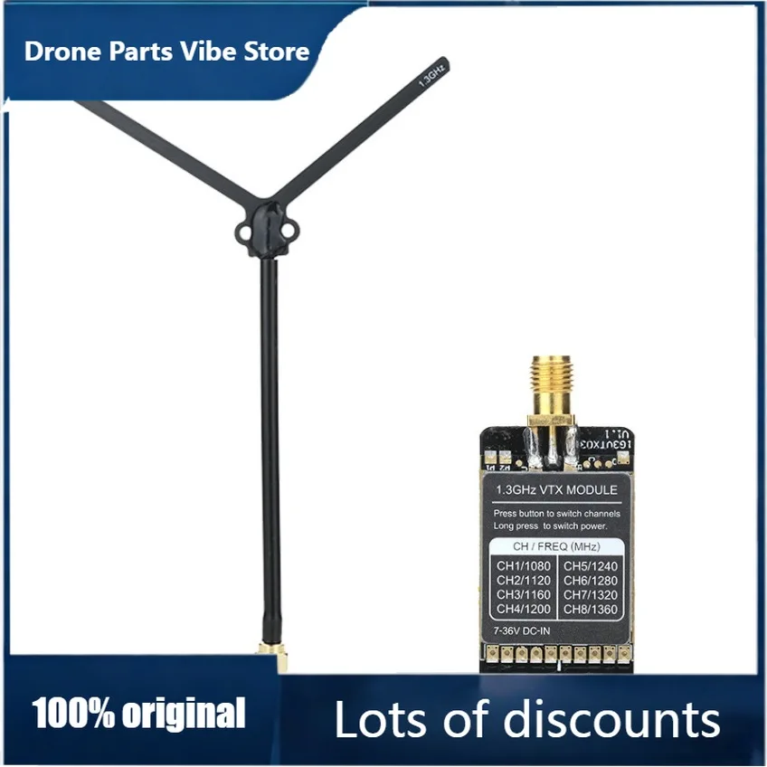 

Fy1.2G Image Transmission 1.3G 800MW Crossing Machine FPV Analog Transmission/Reception Module Including Antenna Transceiver