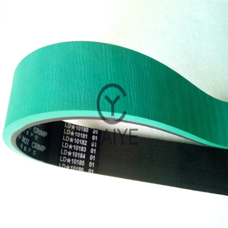 Imported Green Transport Tape Stahl Folde Printer Machine Parts Feeder Belt 980X35mm