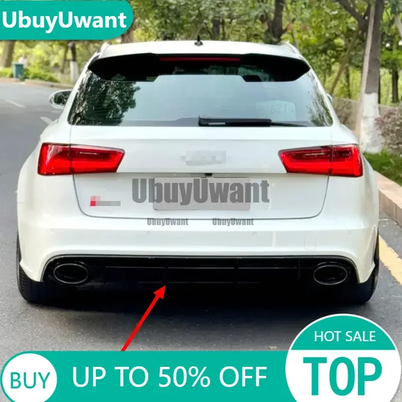 Heckstoßstangen-Diffusor-Lippenspoilerschutz für Audi A6 C7 C7.5 Standard Schrägheck Avant Touring/Limousine 2012–2018