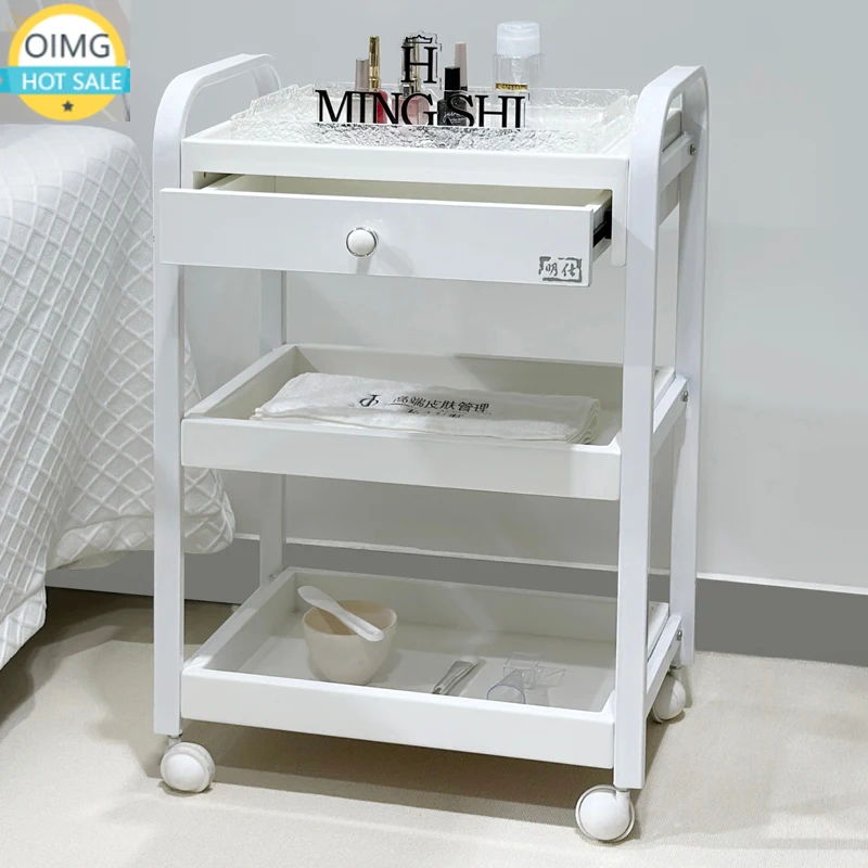 Organizer Rotating Salon Trolley Moving Modern Luxury Storage Trolley Cart Simple Tool Carritos Organizadores Salon Furniture