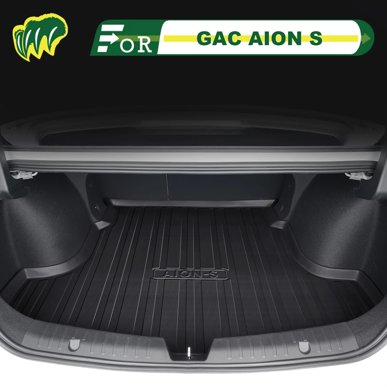 

Для GAC AION S MAX Plus 2019-2025 TPE Custom Fit Коврик в багажник автомобиля Коврик для багажника 3D-образный коврик для багажника Защитный коврик для заднего багажника