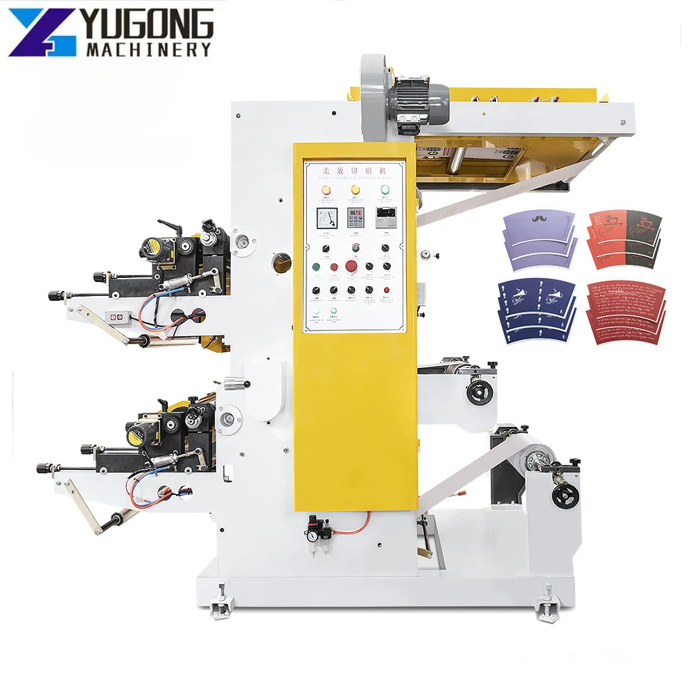 YG Flexo Roll Printing Machine Exquisite Structure Manufacturing 4 Color Non Woven Bag Making Machine Letterpress Automatic