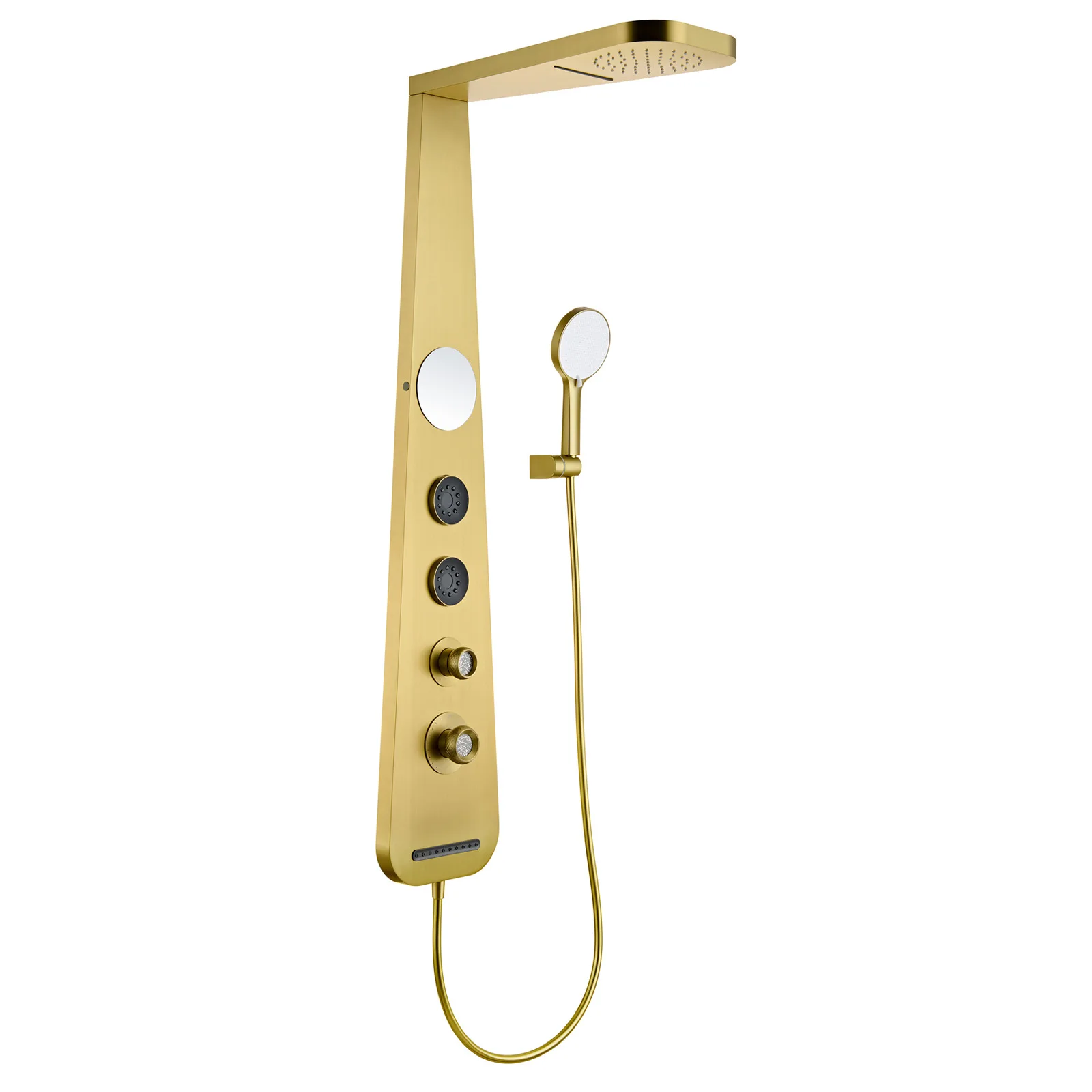Back Spray, Back Wash Shower Shower, Concealed Shower Set, Shower Top Nozzle, Hot And Cold Control Valve Body, Wire Gold
