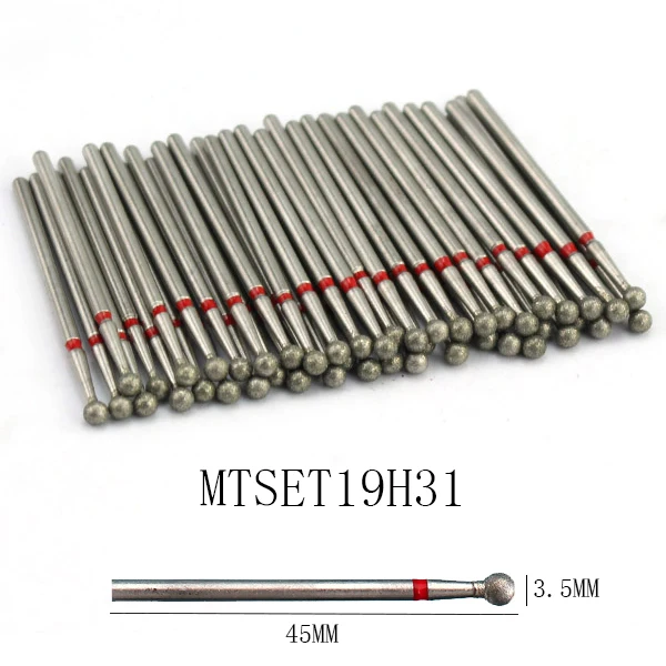 50pc Diamant Nagel Bohrer Häutchen Sauber Bit Set Fräser für Maniküre Elektrische Cutter Bits Zubehör Abgestorbene Haut entfernen