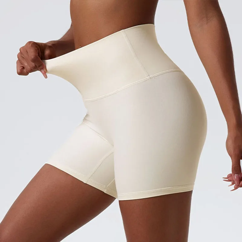 Ropa de Yoga de tela súper suave, pantalones cortos de gimnasio con realce, mallas deportivas de cintura alta para mujer, pantalones cortos de