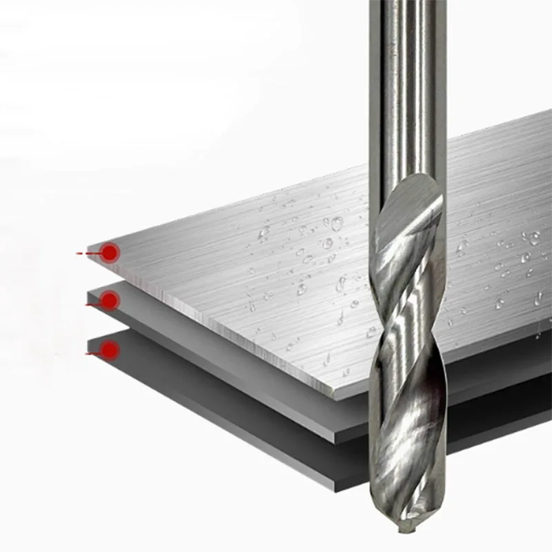 Wiertło ze stali wolframowej 1 SZT. 1.0-12.0mm HRC55 Wiertła z węglika spiekanego Wiertło kręte do aluminium / miedzi