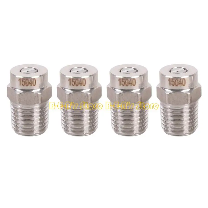 Y1AD 4Pcs Heavy Duty Steel Nozzles Head Tips for Industrial Cleaning Applications Providing Efficient and Easy Connection