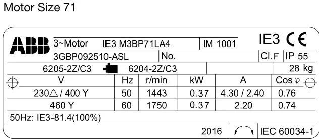 M3BP high efficiency high quality grad low voltage IEC standard ac induction motor