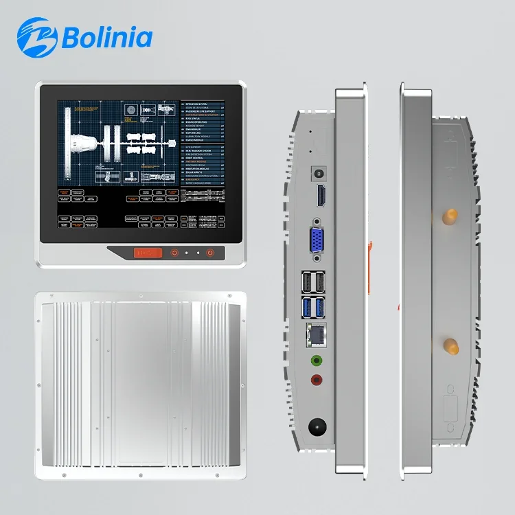 

All-in-One Industrial Control Machine 10.4-21.5 Inch Industrial Embedded Capacitive Touch Screen USB Front Industrial Computer