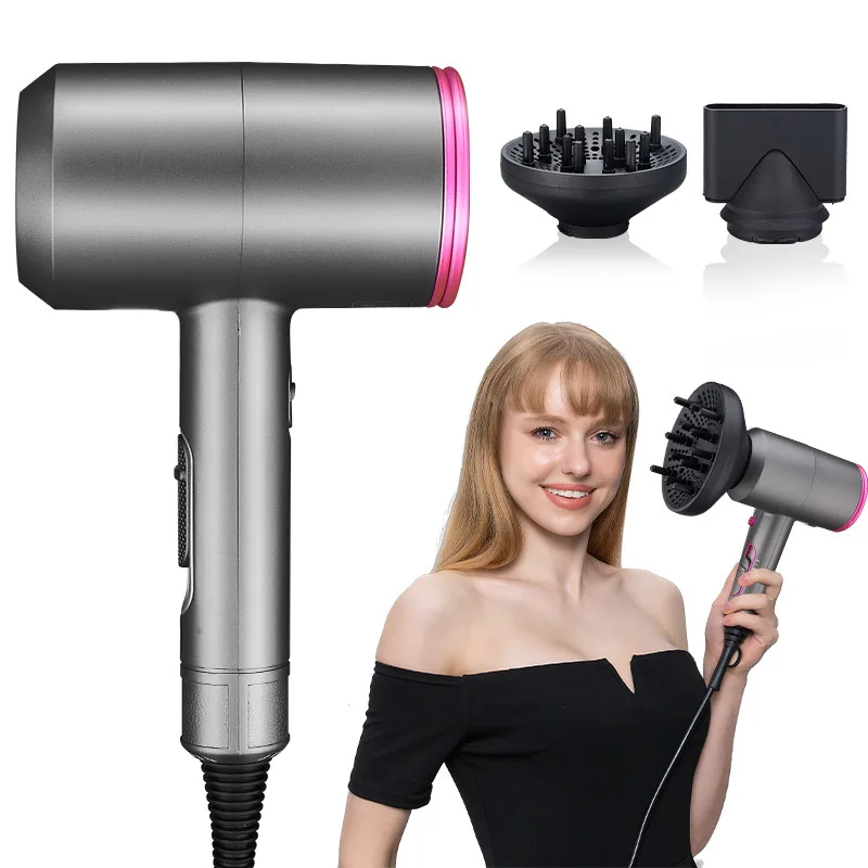 New Salon Hair Dryer Blow  Negative Ionic Professional  Powerful Hairdryer Travel Homeuse  Hot Cold Wind