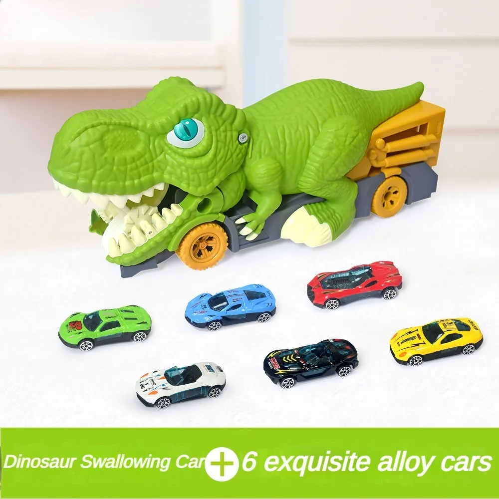 Dinosaur Organizer Toy Cute Funny Swallowing Pushable Car Room Tidying Assistant Birthday Holiday Gift