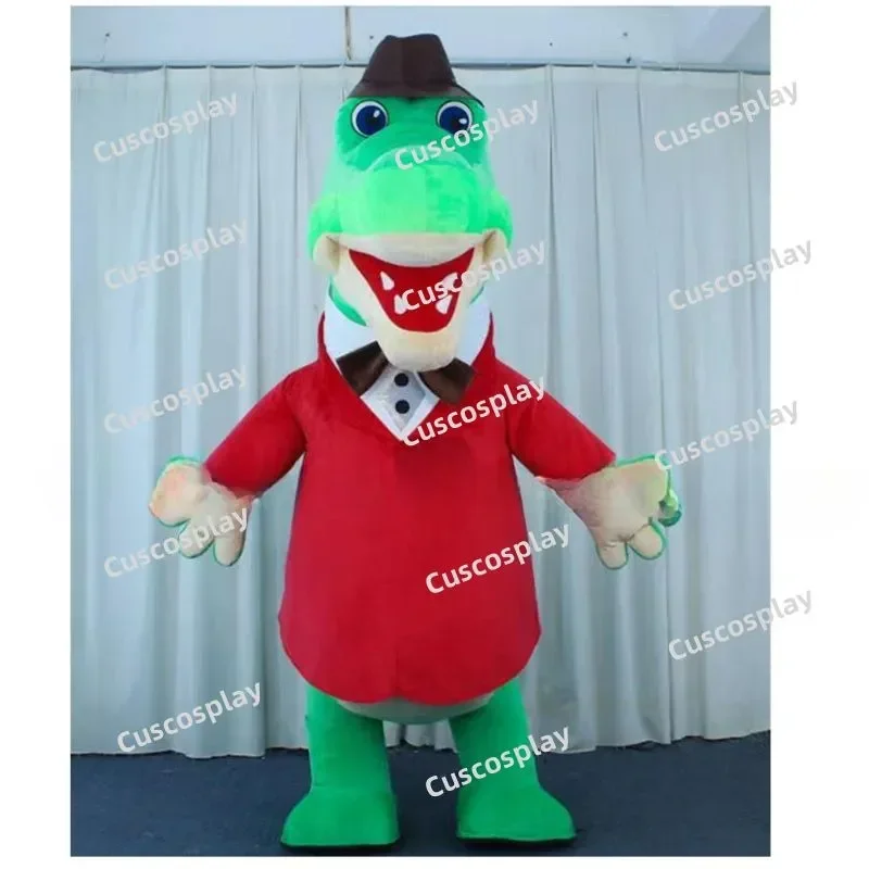 روسيا العملاق نفخ التمساح جينا زي التميمة الكبار الكرتون مضحك التمساح تأثيري ملابس هالوين عيد الميلاد فستان بتصميم حالم #4