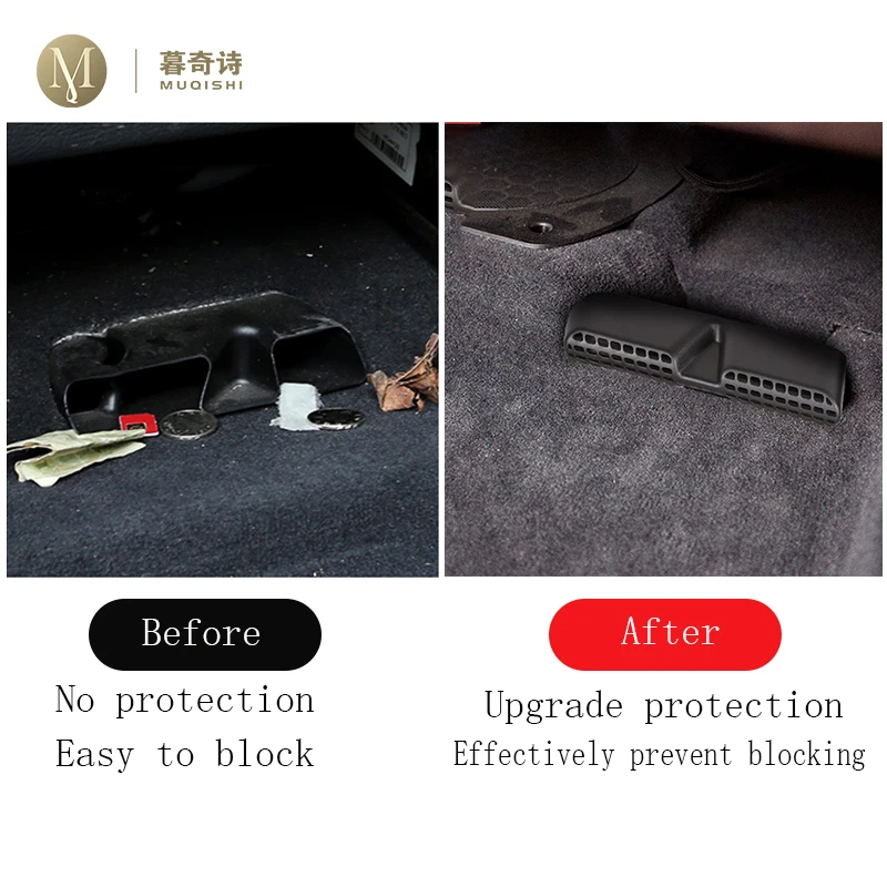 For BMW X3 X4 F25 F26 2013-2017Car interior Air conditioning vent Protective cover Vent Cover Rear Seat anti dust ABS refit 2PCS