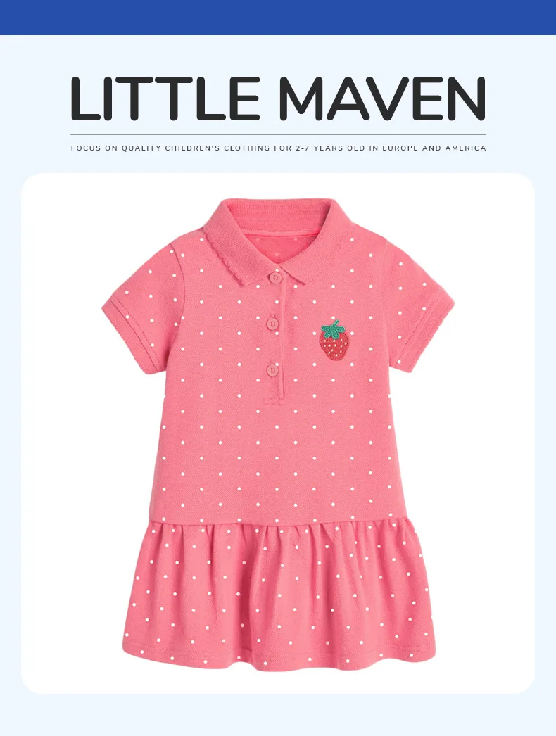Sommerliches ärmelloses Mädchenkleid, süßes, lässiges Kinder-Sommerkleid, weiches, bequemes Kleid für kleine Mädchen für den Alltag, Strand und Party. – Detail 1