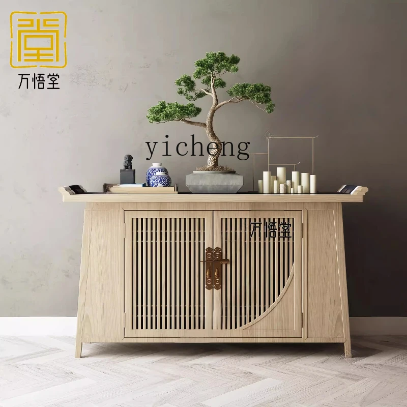 

XL solid wood dining side cabinet, home balcony locker, living room light luxury entrance cabinet