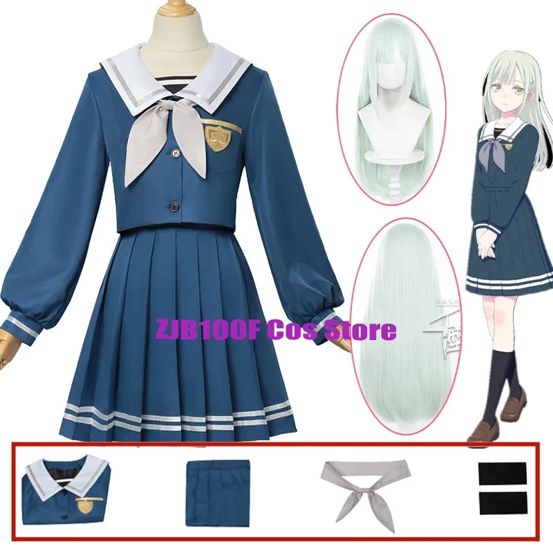 

BanG Dream! It's MyGO Wakaba Mutsumi Cosplay Anime Mortis Costume Cosplay Girl School Uniforms Suit Halloween Outfit for Woman