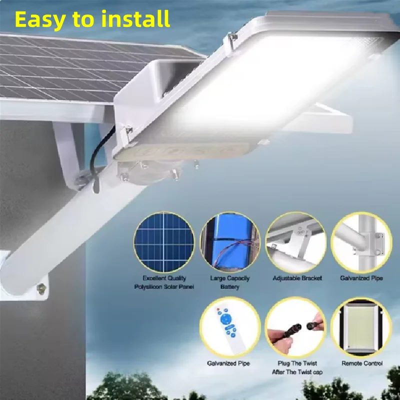 Solar Path Light Outdoor Waterproof LED Garden Lamp Solar Powered Auto On/Off Cool White for Yard Patio Walkway Easy Install