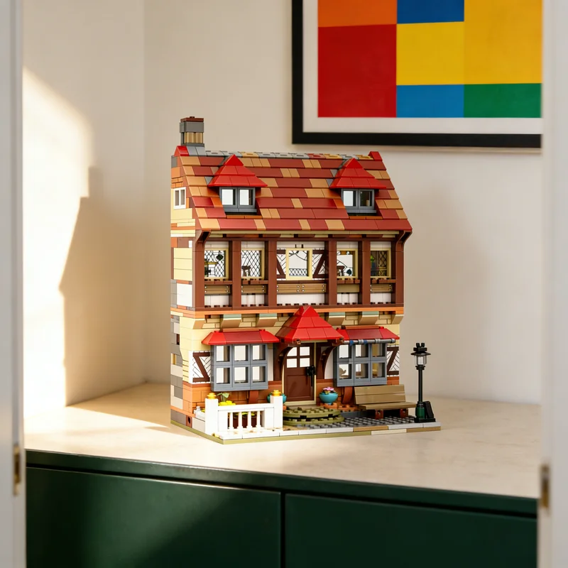 

884pcs MOC Ye Olde Wetherstone Inn Modular Streetscape Model Building Blocks Creative DIY Gift Display Decor Assemble Premium