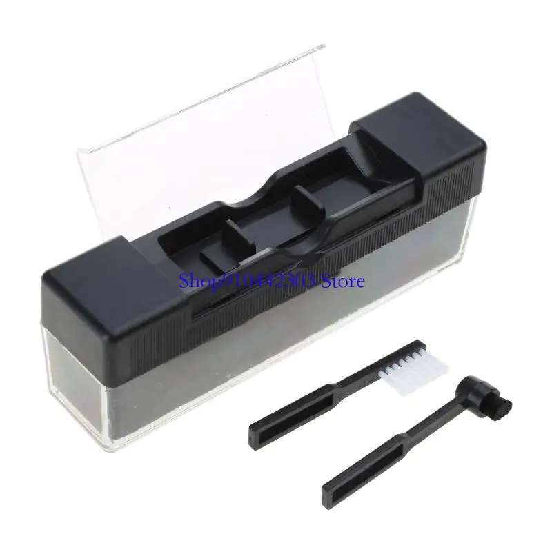 مجموعة أدوات التنظيف، فرشاة تنظيف، فرشاة تسجيل مخملية مضادة للكهرباء الساكنة، مضادة للخدوش، سجل فينيل القرص الدوار لتنظيف #4