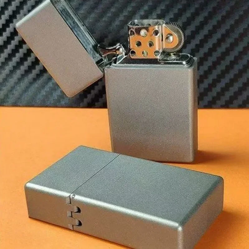 Zorro Titanium Alloy 538, 912 Narrow Machine Small Square Head Kerosene Lighter Gadget Smoking Accessories