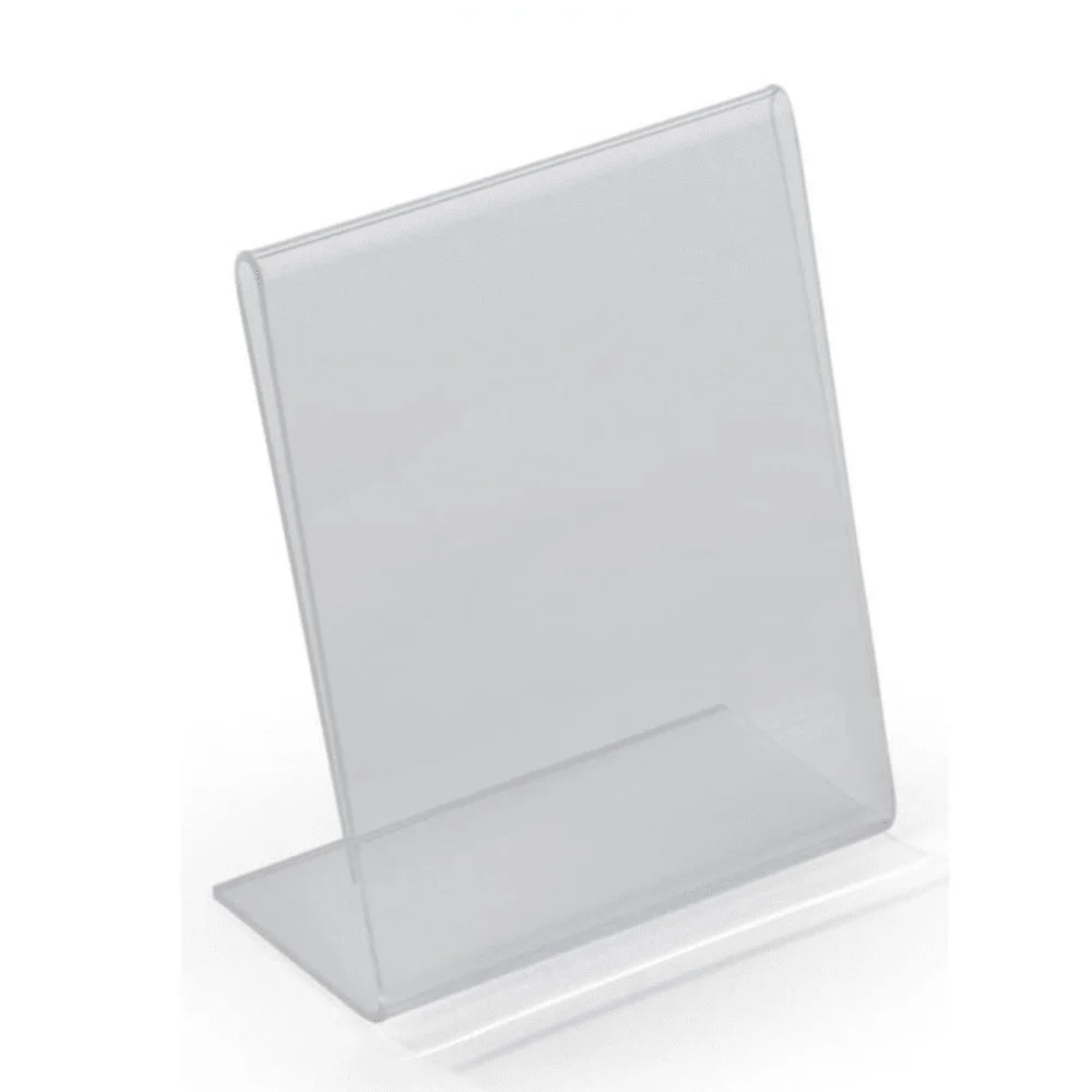 10X10CM Acrylic Sign Holder With Slant Back Design