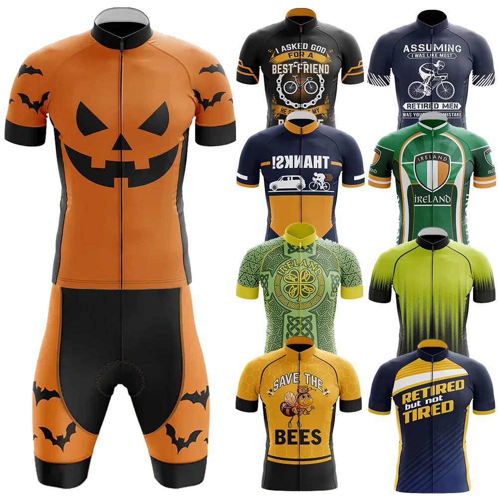 

Assume Im Retired Cycling Clothes Mtb Male Clothing Equipment Professional Shirt Shorts Men Jumper Summer Bike Jersey Bib Men