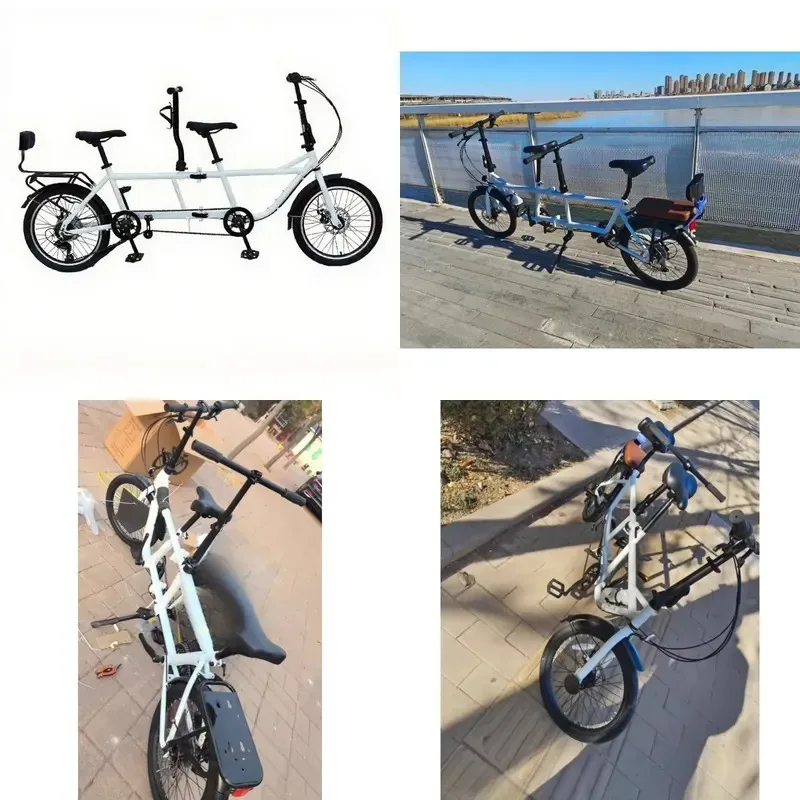 No.2 tandem bicycle brake system front wheel V brake rear wheel axle brake