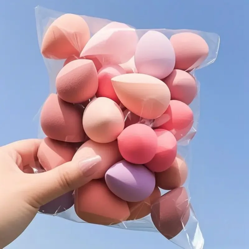 Kolekcja Gąbek do Makijażu - Wielofunkcyjne Gąbki Kosmetyczne do Podkładów w Płynie i w Puderze, Narzędzia do Makijażu do Użytku na Sucho i na Mokro dla Dziewczyn