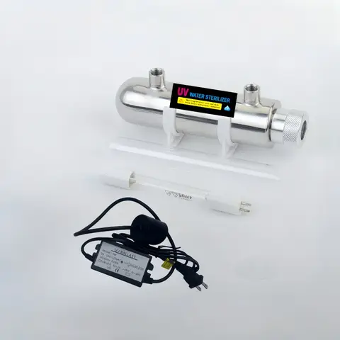 4W 110V 수족관 물고기 탱크 정수기 클리너 0.3GPM 자외선 소독 장비 304 스테인레스 스틸 UV 물 살균기