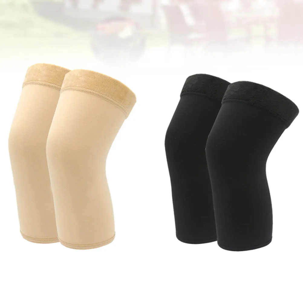 

2pcs Pad Warm Set Ergonomic Elastic Compression Sleeve Elastic Knee Pad for Running Dancing Exercise Warmth Support