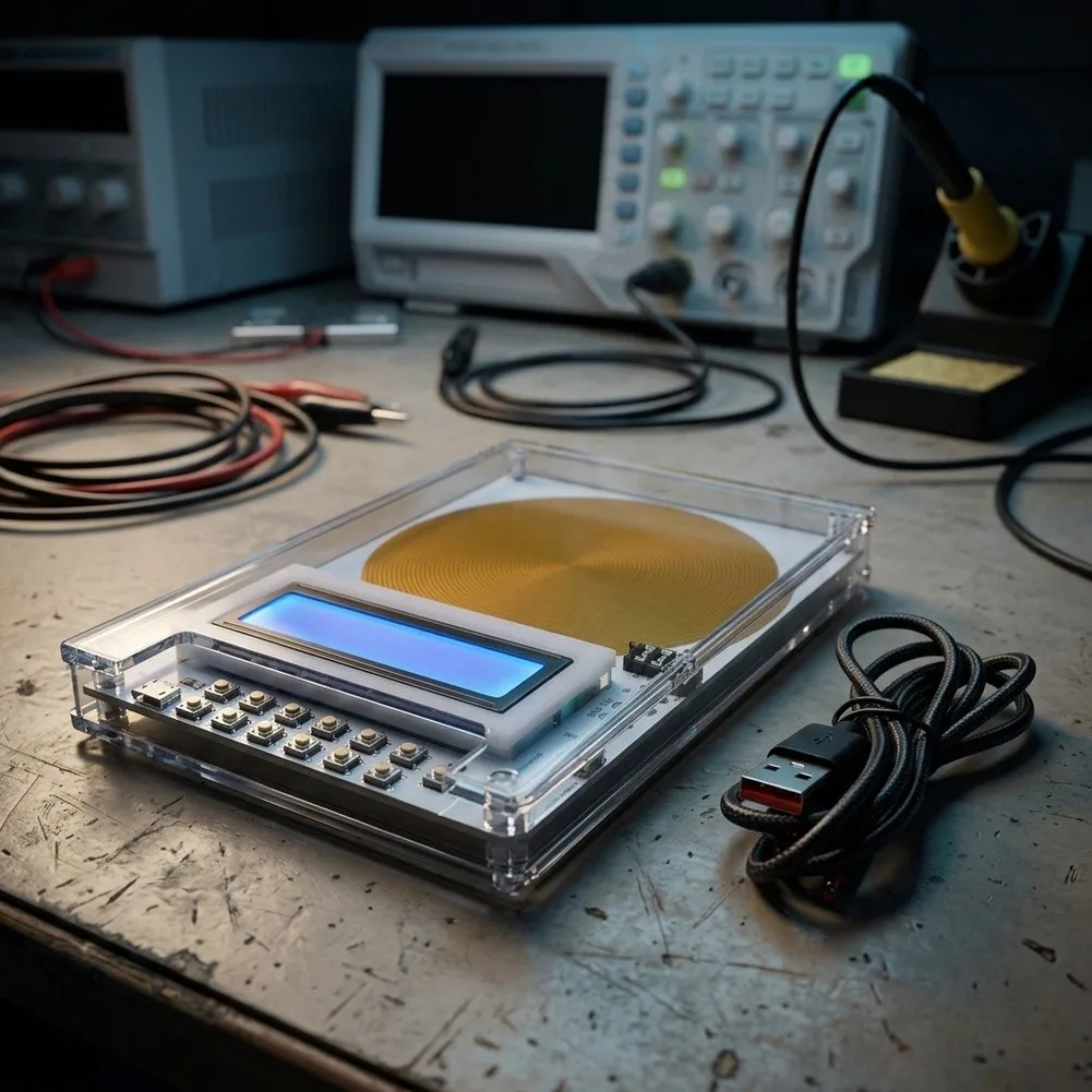 FM For Schumann Wave Signal Generator with Dual AUX Ports for Antenna Board Connection and Multi-Unit Synchronization