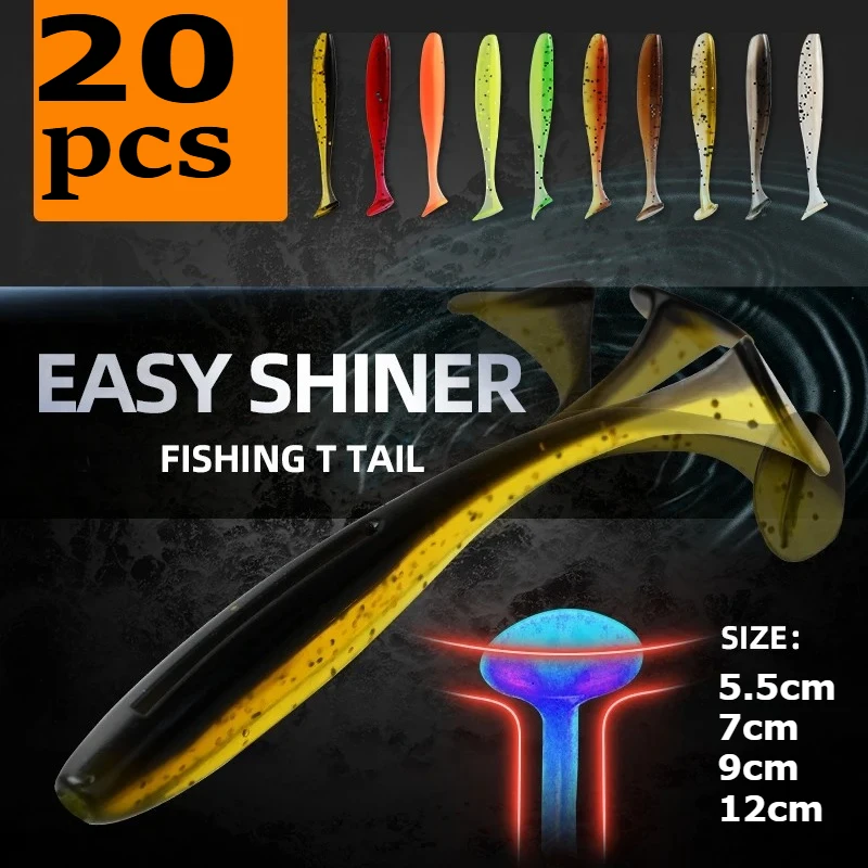 

20 шт., легкие блестящие рыболовные приманки 5,5 см, 7 см, 9 см, 12 см, воблеры для ловли карпа, мягкие приманки, искусственные пластиковые приманки, аксессуары для рыбалки