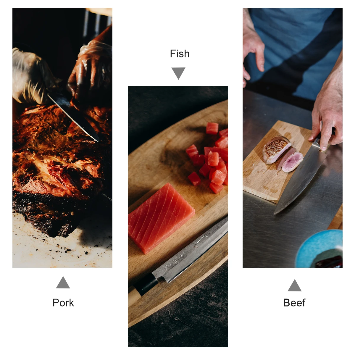 

Stainless Steel Carving Tool BBQ Cleaver Turkey Cutter Ham Slicer Wooden H Fork Meat Cutter Kitchen Bar Tools Lightweight