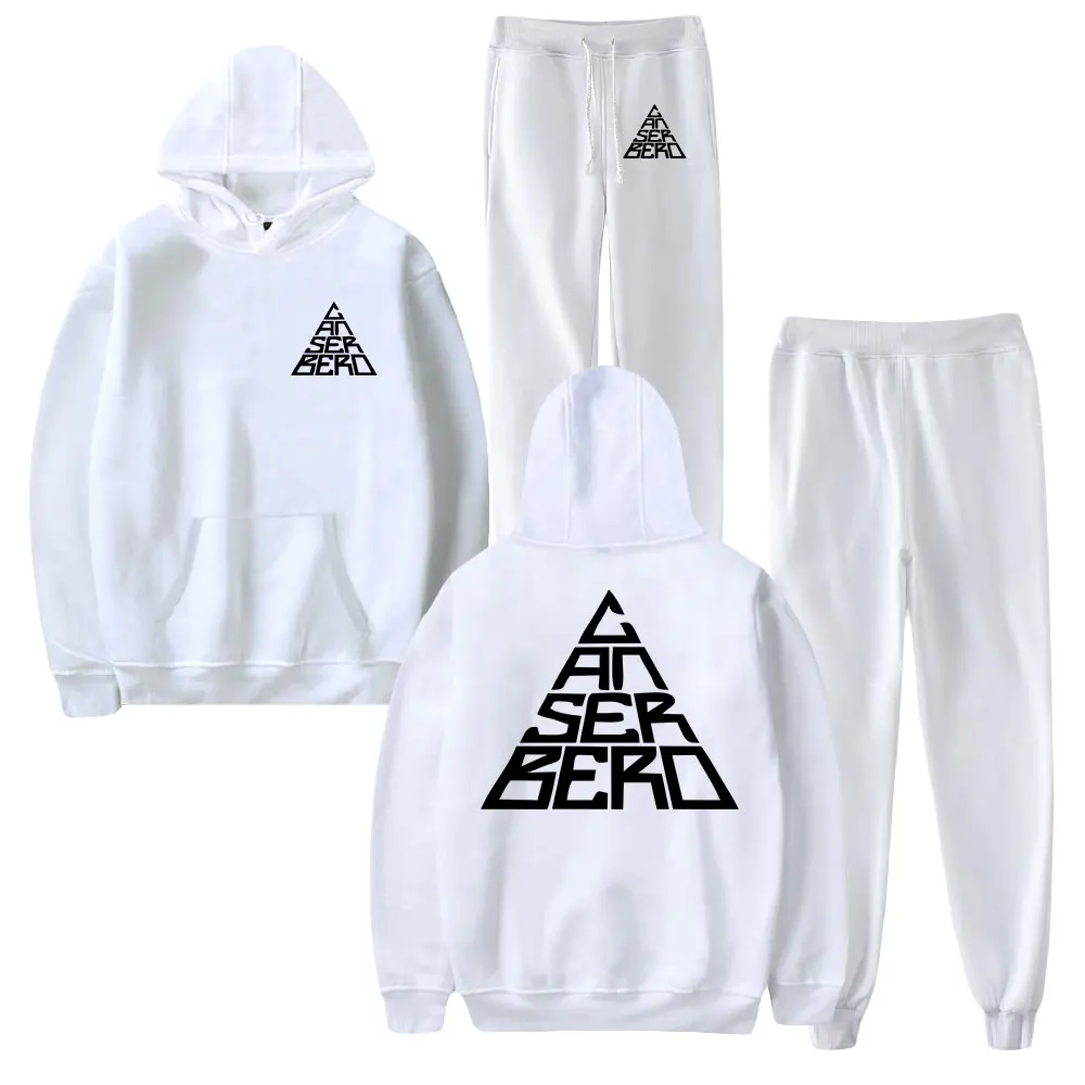 Canserbero Casual Tracksuit Men Sets Hoodies and Sweatpants Two Piece Sets Hooded Sweatshirt Outfit Sportswear Suit Streetwear