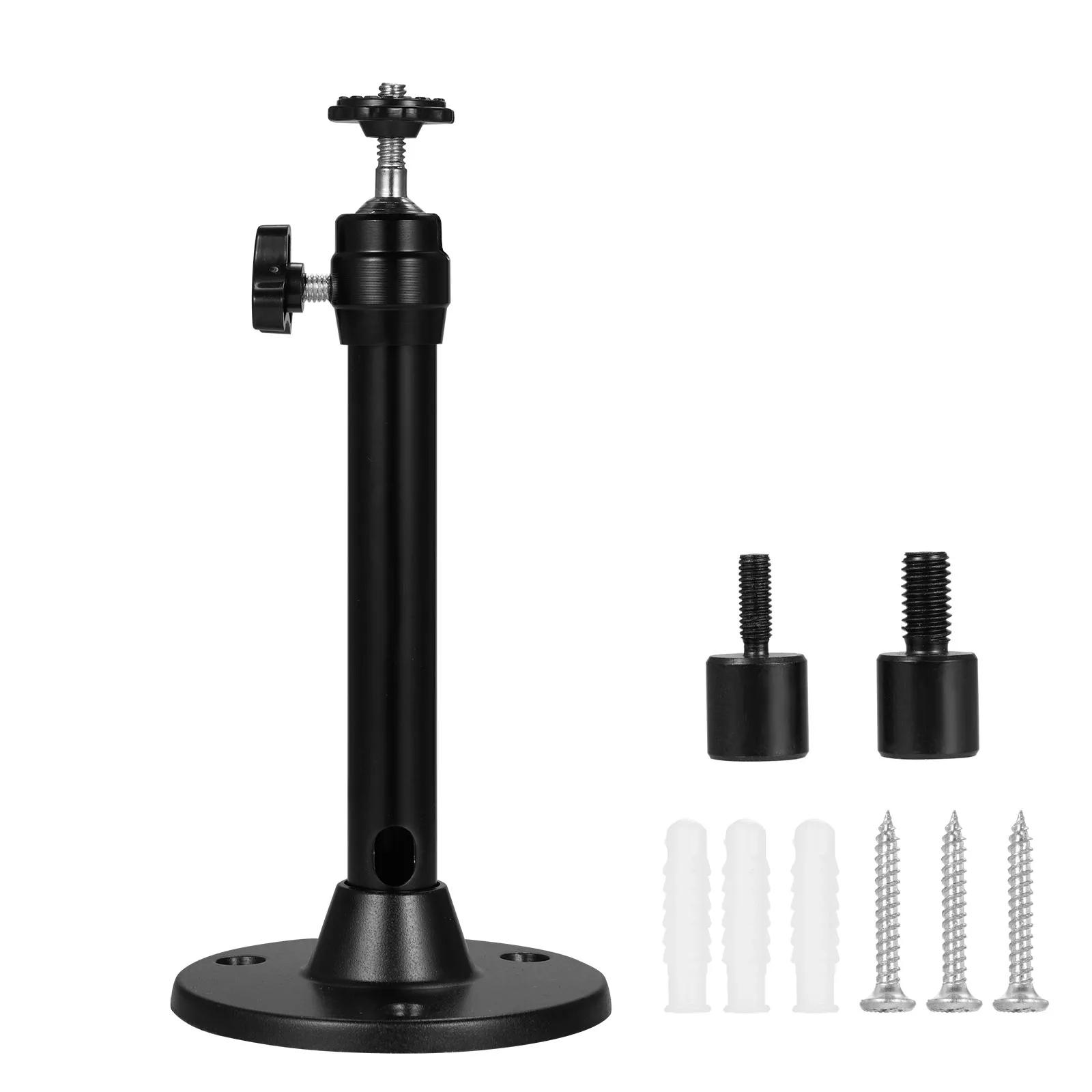 Mini supporto per proiettore da parete a soffitto con 3 adattatori a vite compatibile con QKK, D R.J, DBPOWER, Anker, VANKYO, AAXA e così via