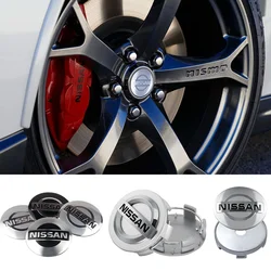 4pcs 54mm 60mm Wheel Center Cap Logo Hub Cover Badge Emblem For Nissan Nismo Qashqai Tiida X-trail Rogue Murano GTR Altima Kicks