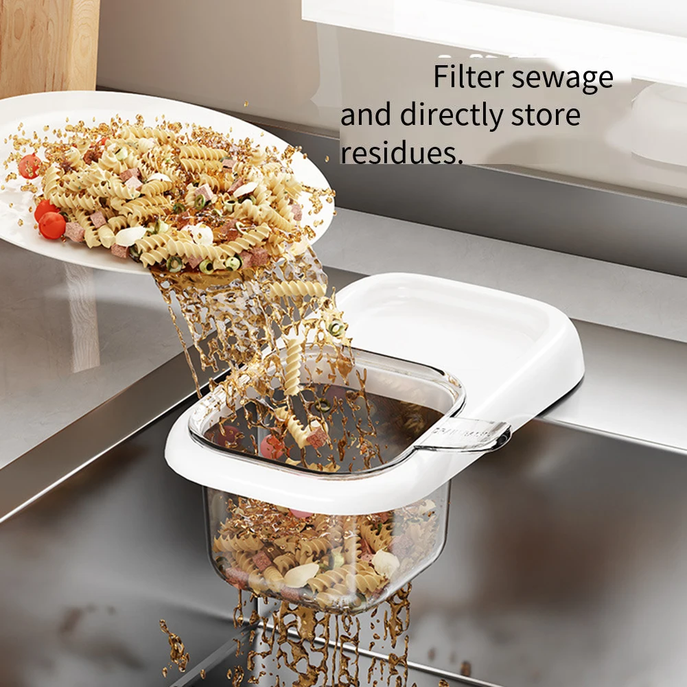 Kitchen Sink Drain Basket For Leftover Food Scraps Filter Basket Multifunctional Household Drain Rack Kitchen Drainage Filter