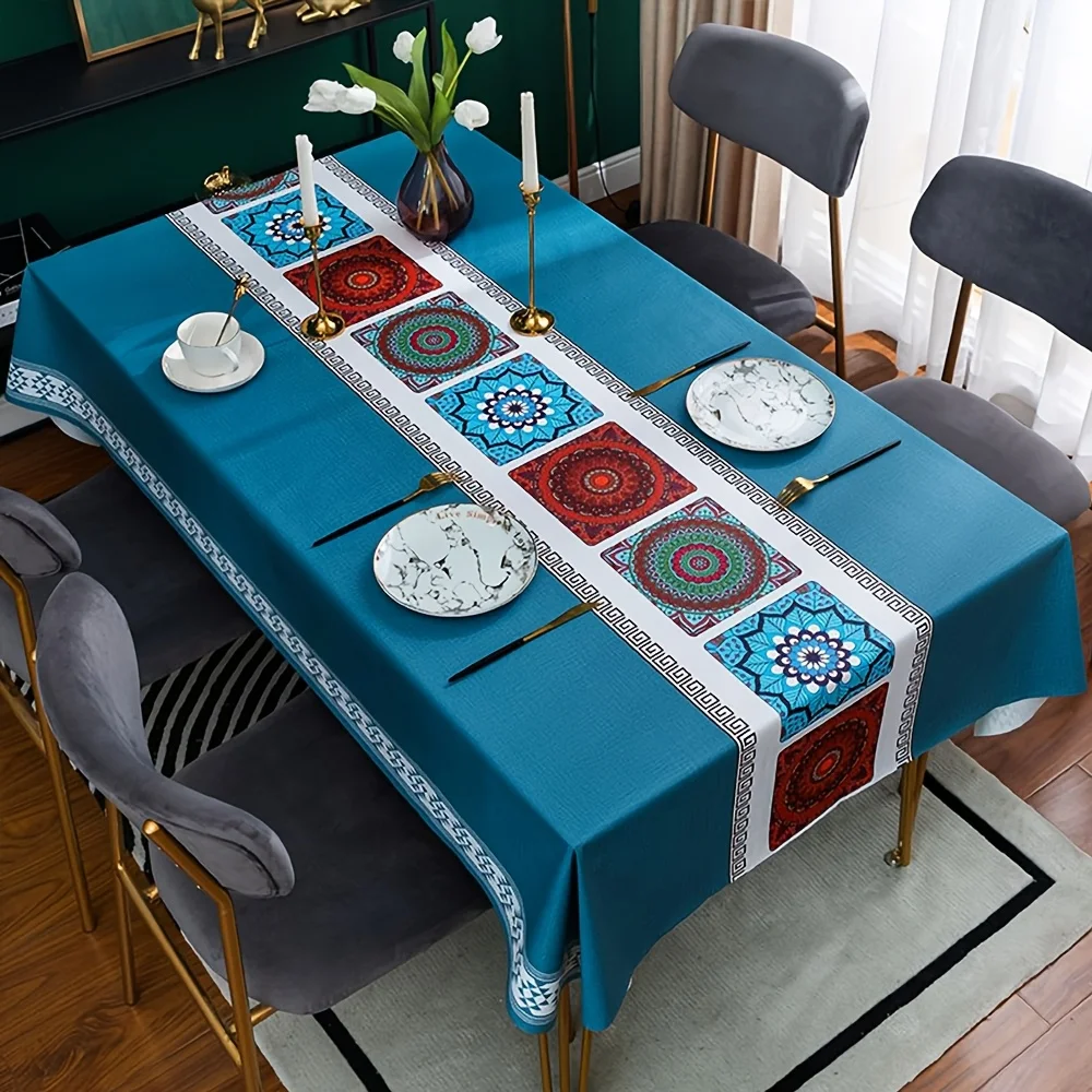 Rectangular tablecloth, PVC tablecloth, washable printed tableclothzyc