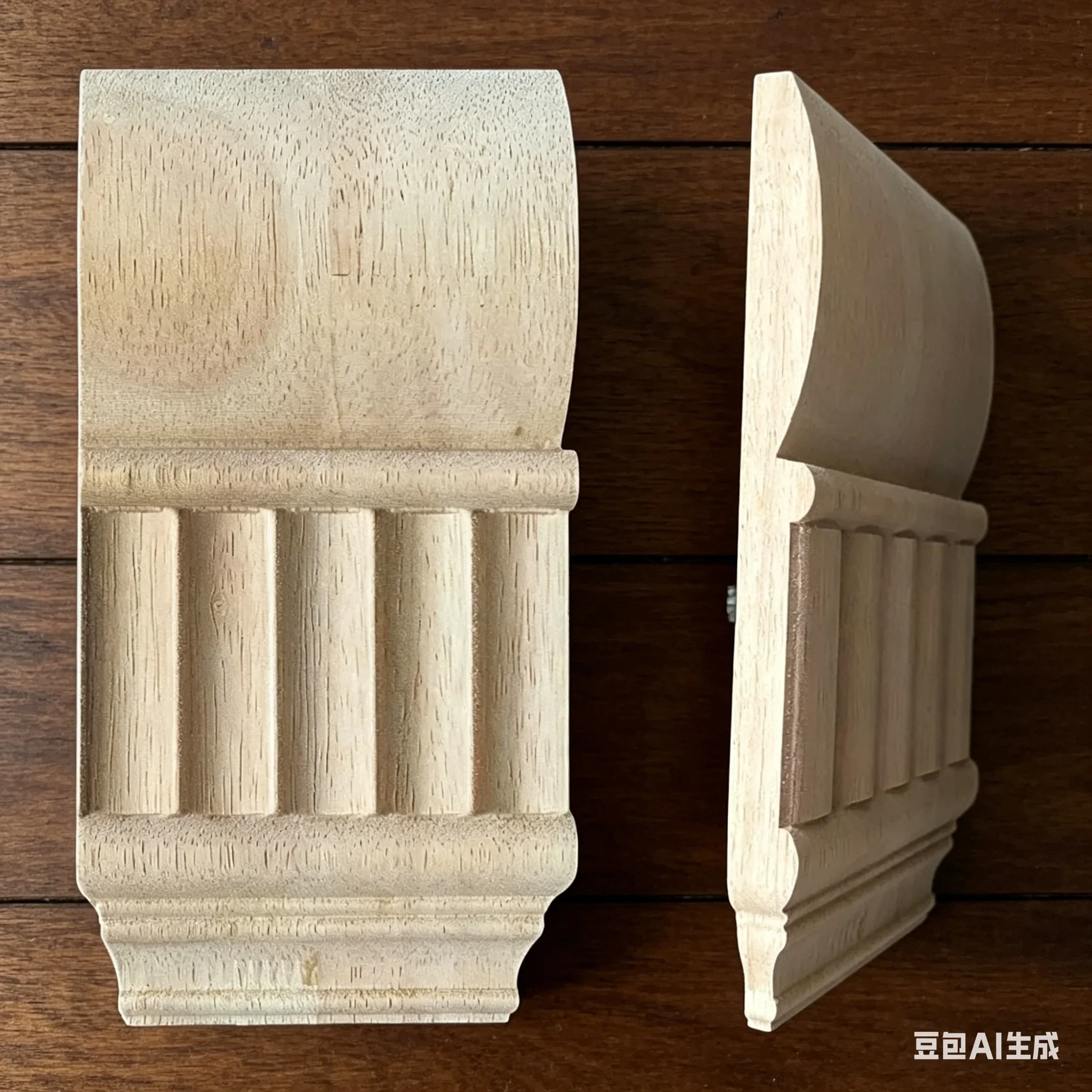 12-20cm Vintage Wood Carved Onlay Applique Carpenter Frame Decal Furniture Decor Wooden Craft Decorative Gate Flower Ornament