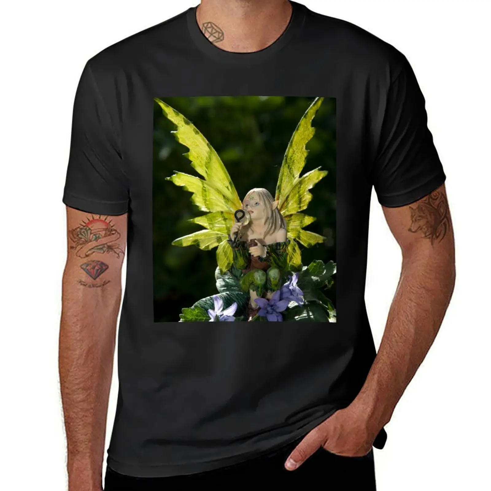 Garden Fairy T-Shirt boys whites kawaii clothes t shirts for men graphic