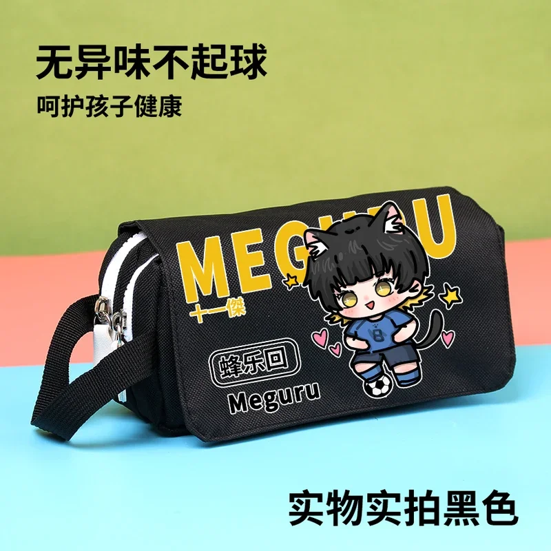 Anime Blue Lock Chigiri Hyoma Bachira Meguru Bleistift Box Cosplay Fall liefert Briefpapier Lagerung Stift Tasche Schule