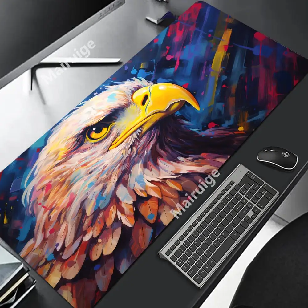 

Handsome Eagle Mouse Pad Large Computer Accessories Office Game Table Mats XXL Anti-slip Gaming Keyboard Mousepads Desk Pads