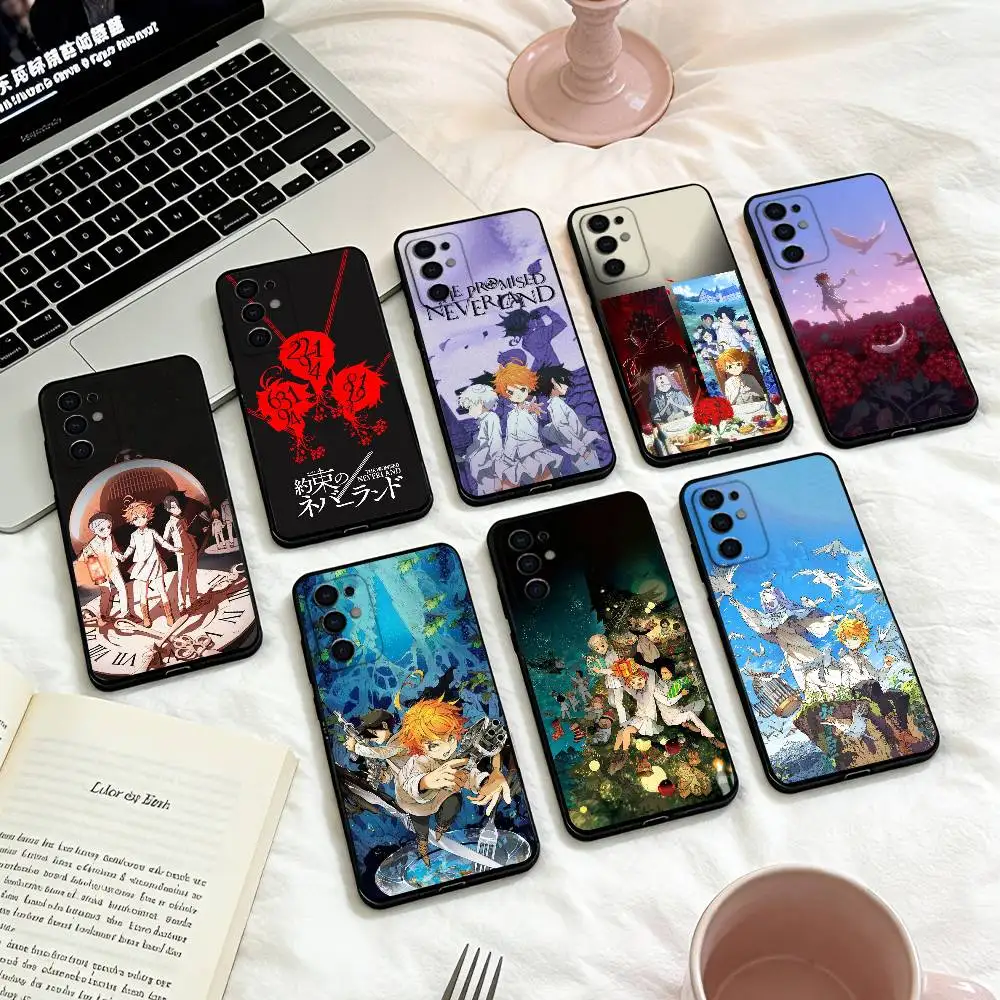 

T-The Promised Neverland Anime Phone Case For Samsung S25,24,23,22,30,21,10,9,Ultra,Plus,Lite,FE,4,5 G Soft Black Case